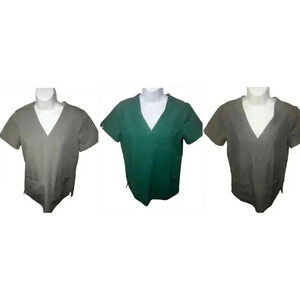 FIGS Casma Three Pocket Scrub Top Womens XS Set Of 3